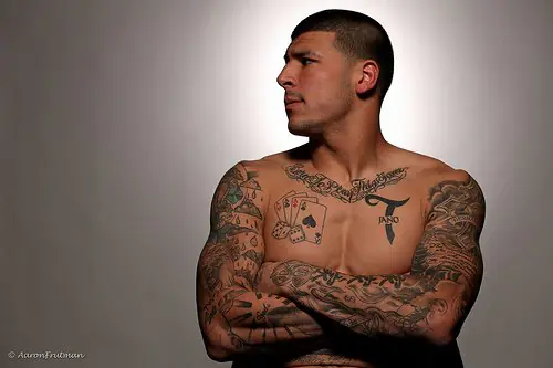 Aaron Hernandez Shirtless 2