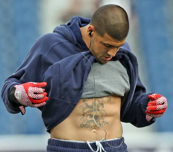 Aaron Hernandez Shirtless 3