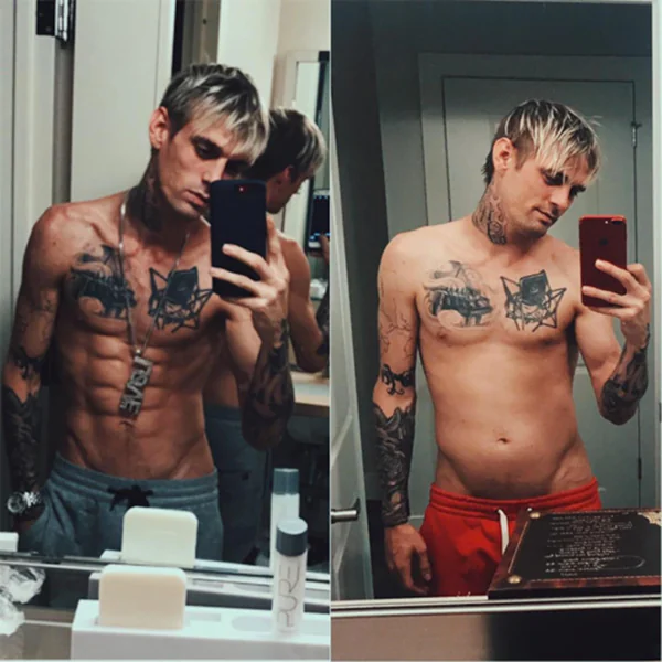 Aaron Carter Shirtless