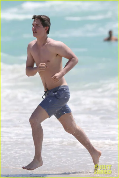 Ansel Elgort Shirtless 3