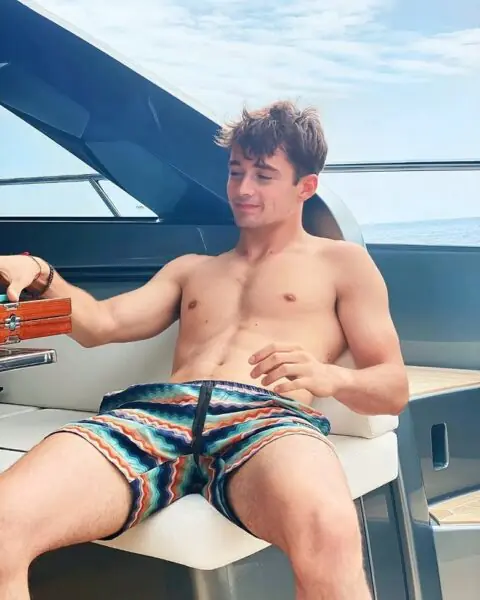 Charles Leclerc Shirtless