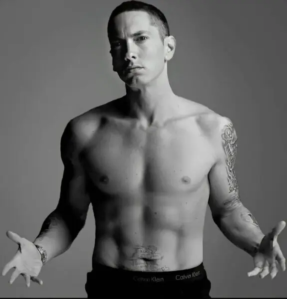 Eminem Shirtless