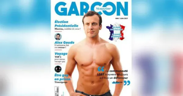 Emmanuel Macron Shirtless 2