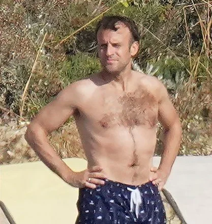 Emmanuel Macron Shirtless 4