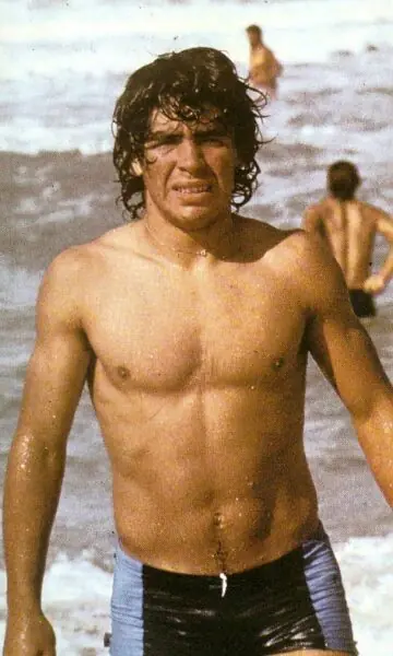 Diego Maradona Shirtless