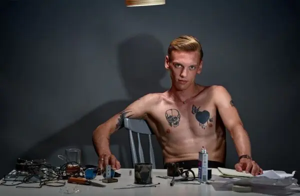 Jamie Campbell Bower Shirtless