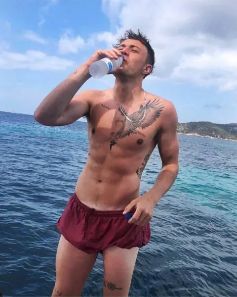 Roman Kemp Shirtless