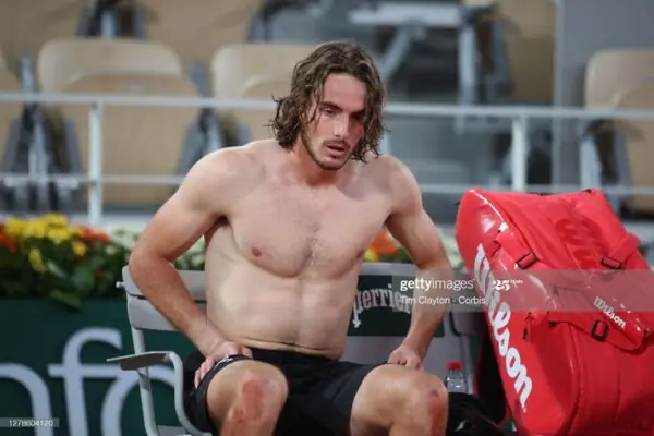 Stefanos Tsitsipas Shirtless