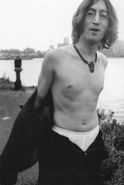 John Lennon Shirtless 2 John Lennon Shirtless 2