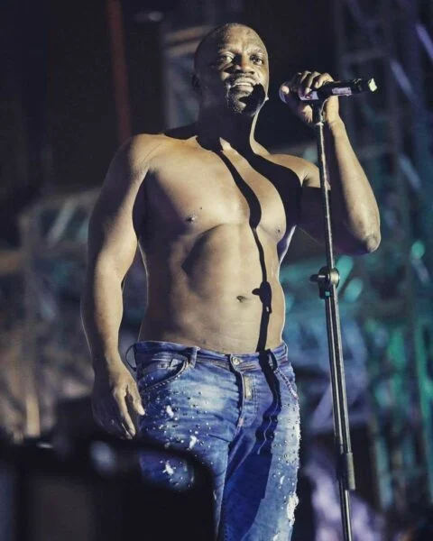 Akon Shirtless